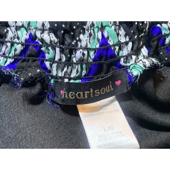 Heart Soul Womens Geometric Palazzo Pants Size L Lined Waistband - Picture 12 of 12